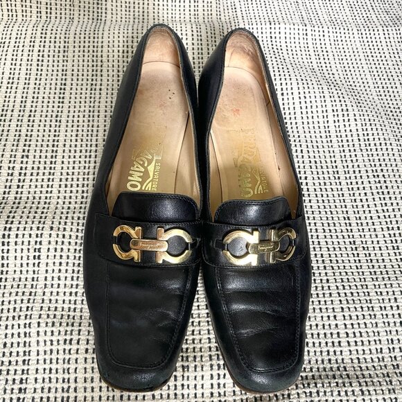 Salvatore Ferragamo Shoes - Vintage Ferragamo Horsebit Loafers 7.5A